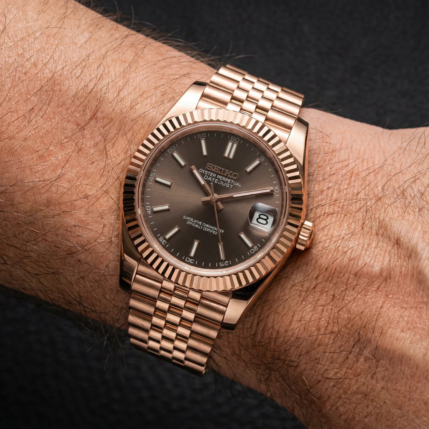 SeikoJust - Rose Gold Chocolate