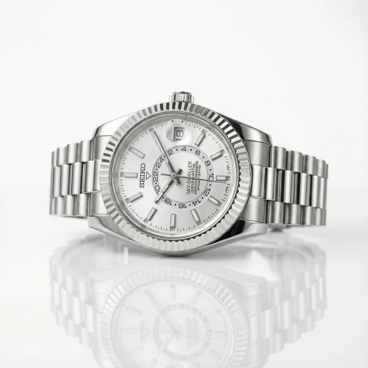 SeikoJust - Sky Dweller White
