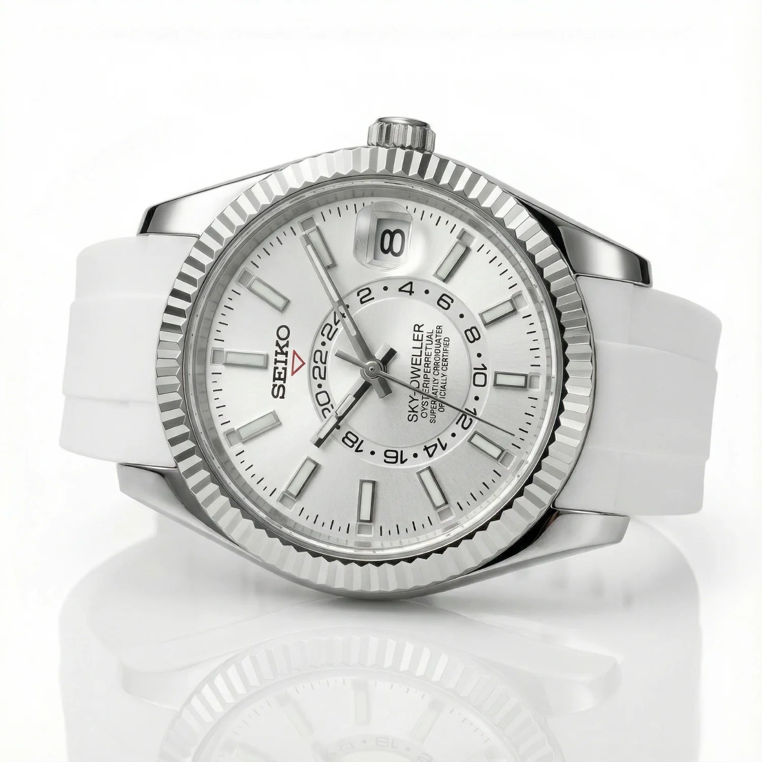SeikoJust - Sky Dweller Rubber White