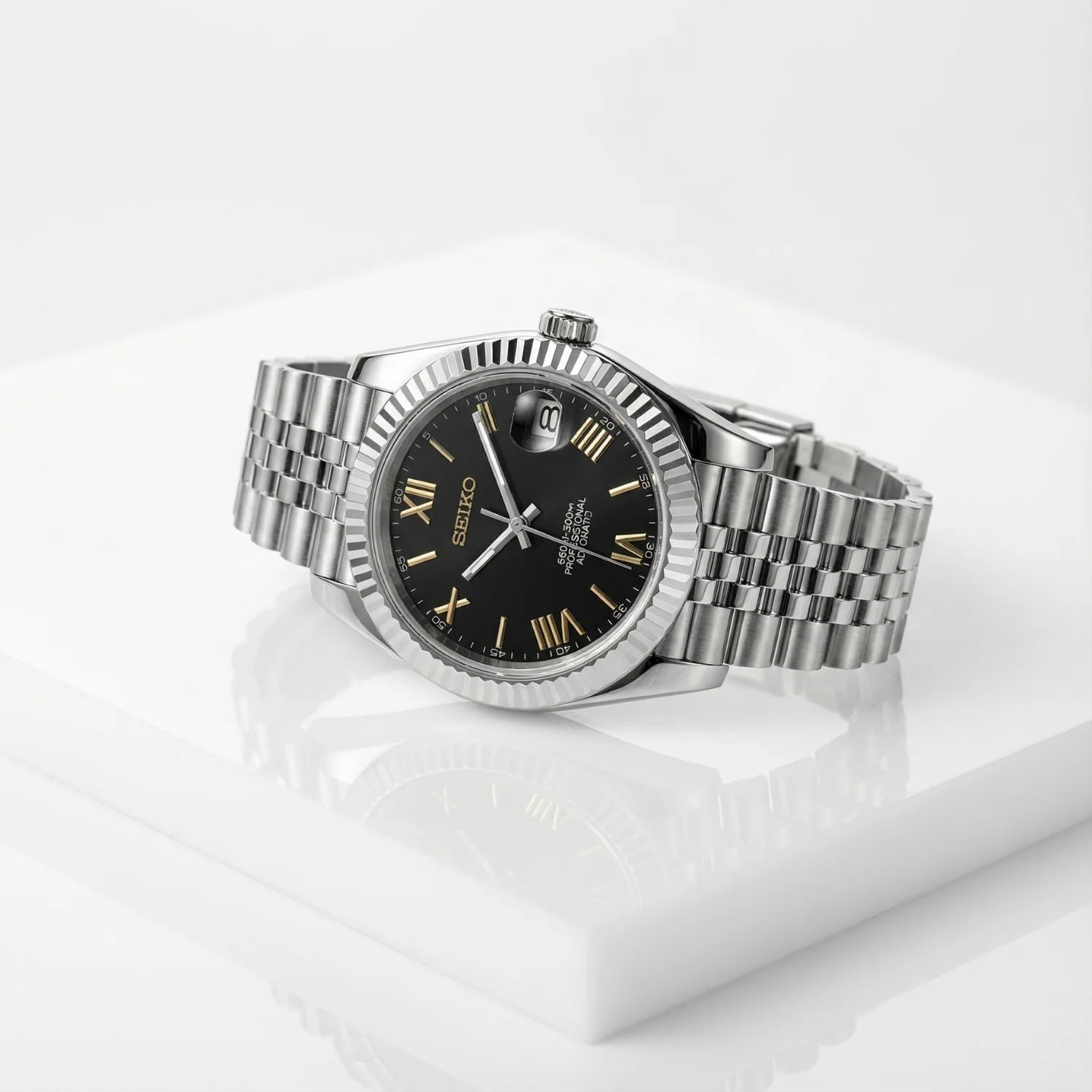 SeikoJust - Roman Gold Black
