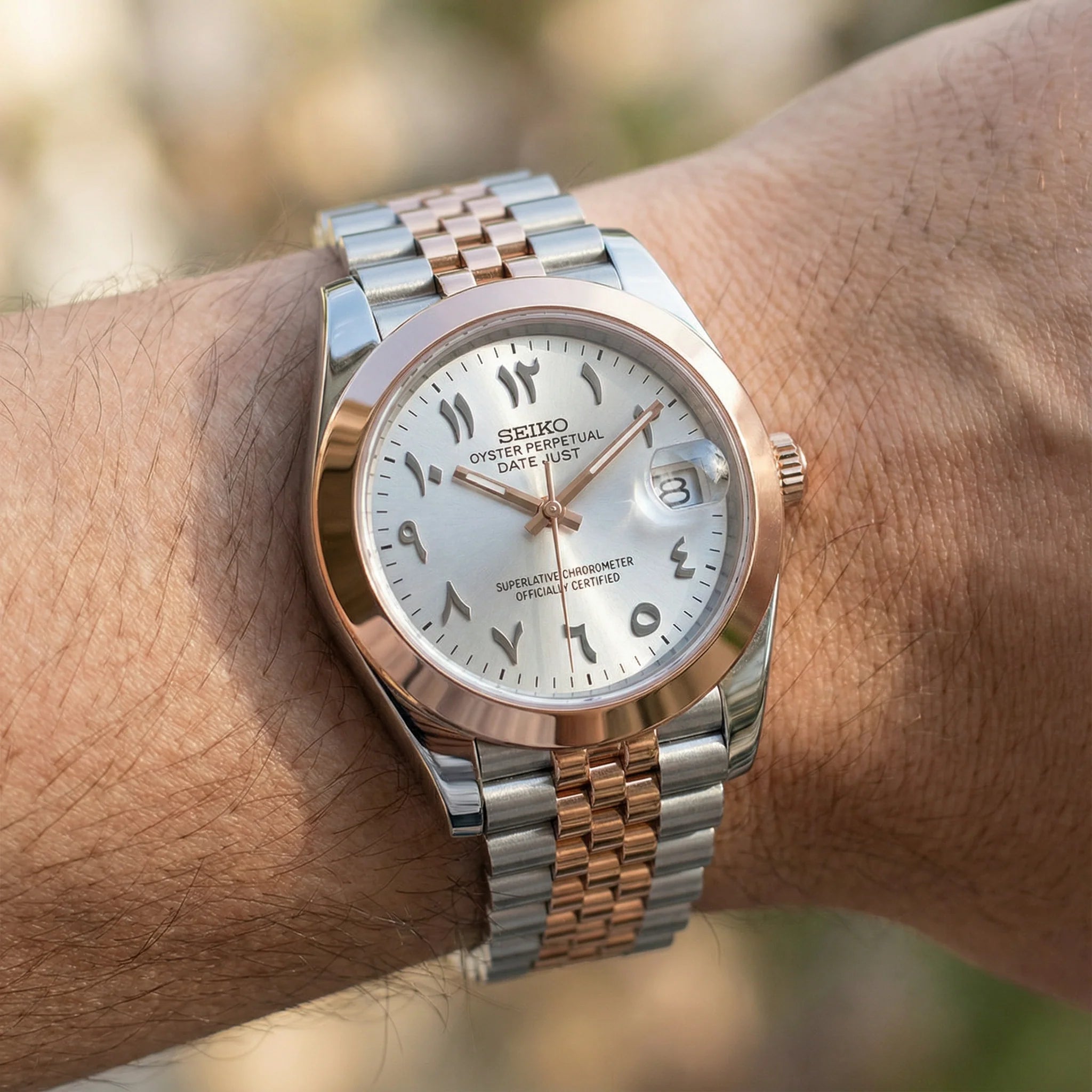 SeikoJust - Arabic Rose Gold