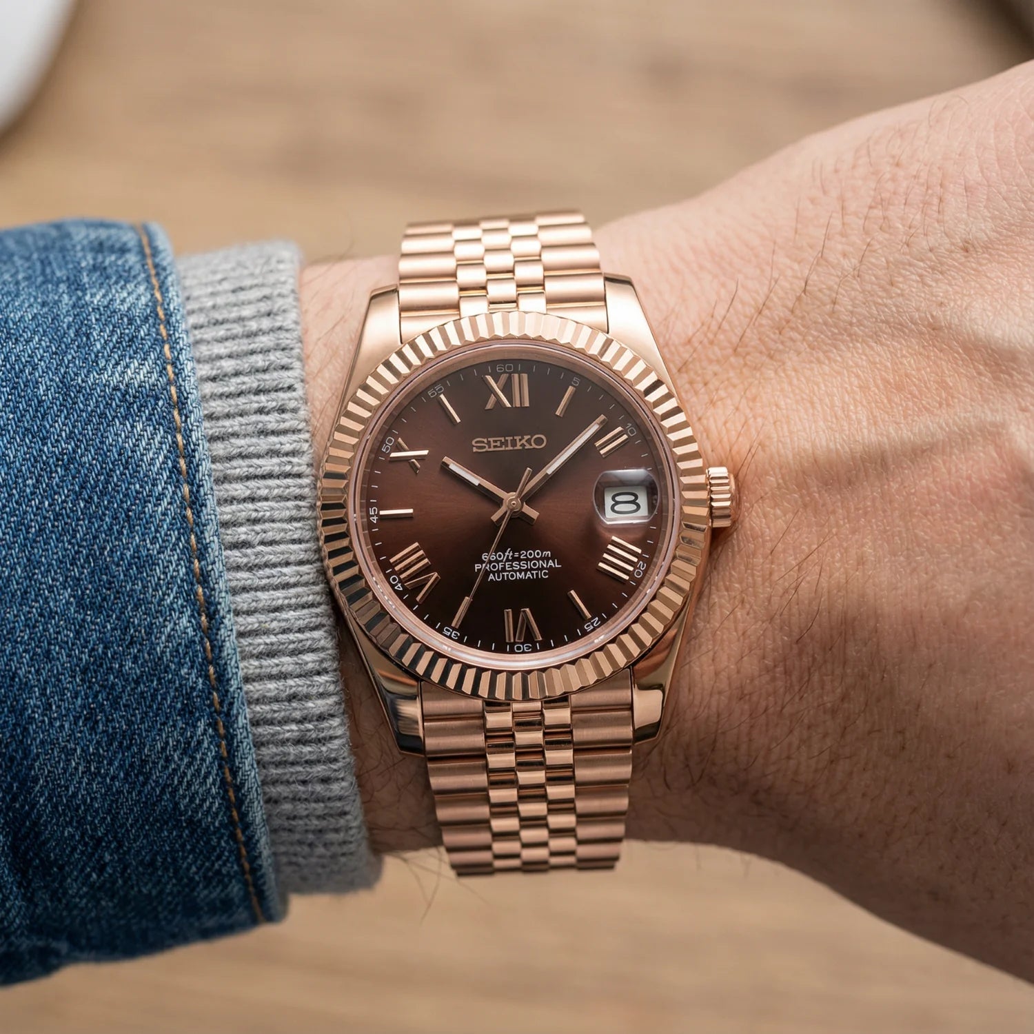 SeikoJust - Rose Gold Bordeaux